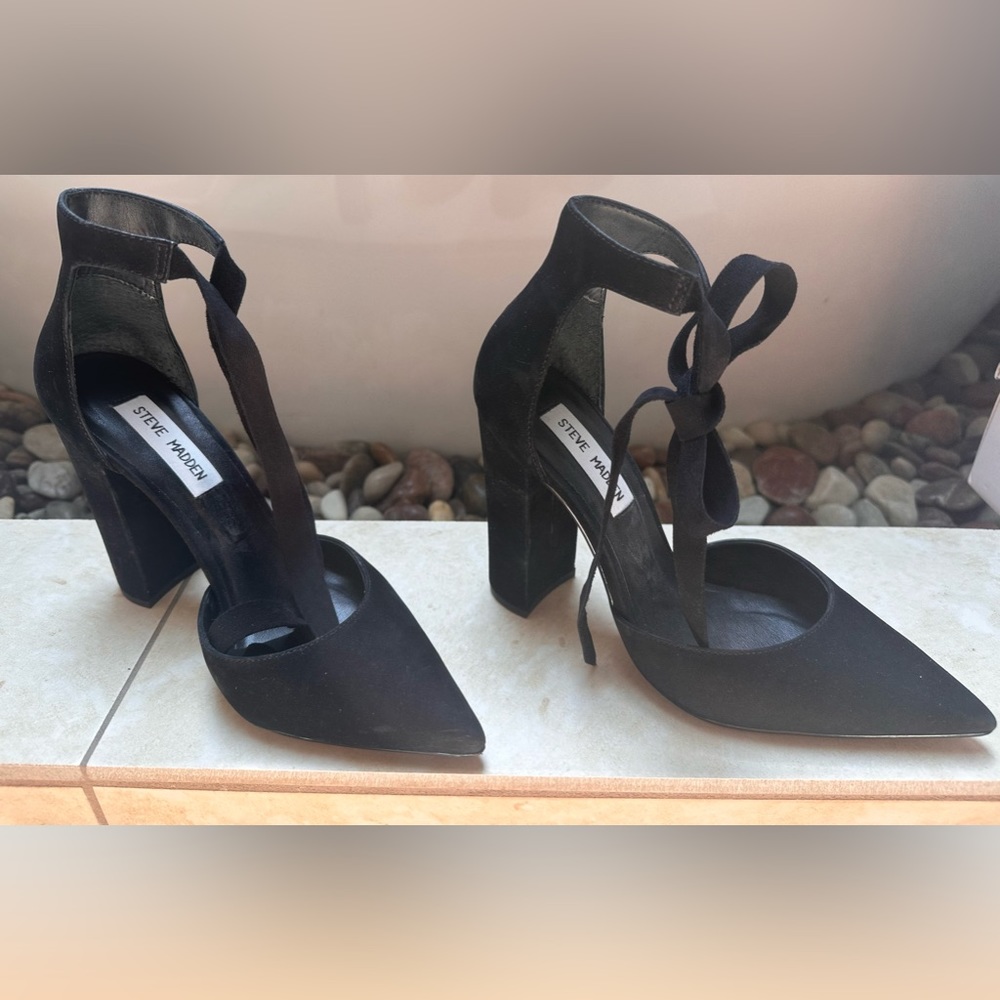 RTW - Steve Madden Pearl pump in black nubuck